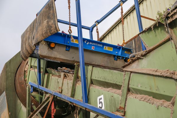 Bunting ElectroMax Overband Magnets at W Maw Recycling